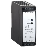 Блок питания OPS 220В AC/24В DC 30Вт ONI OPS-DC24-030B Блок питания OPS 220В AC/24В DC 30Вт ONI OPS-DC24-030B