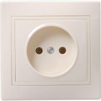 Розетка 1-м СП Кварта 10А IP20 без заземл. без защ. шторок крем. IEK ERK13-K33-10-DM Розетка 1-м СП Кварта 10А IP20 без заземл. без защ. шторок крем. IEK ERK13-K33-10-DM