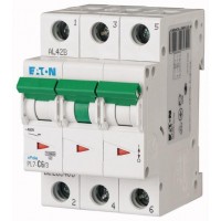 Выключатель автоматический модульный 3п B 6А 10кА PL7-B6/3 EATON 263386 Выключатель автоматический модульный 3п B 6А 10кА PL7-B6/3 EATON 263386