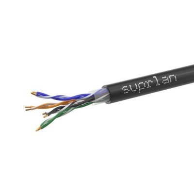 Кабель витая пара U/UTP кат.5E 4х2х0.51 24AWG solid Cu PE Out. Premium 305м (м) SUPRLAN 01-0311-2 Кабель витая пара U/UTP кат.5E 4х2х0.51 24AWG solid Cu PE Out. Premium 305м (м) SUPRLAN 01-0311-2