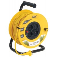 Удлинитель на катушке 4х30м без заземл. 6А IP20 Garden УК30 2х0.75 термозащита IEK WKP23-06-04-30 Удлинитель на катушке 4х30м без заземл. 6А IP20 Garden УК30 2х0.75 термозащита IEK WKP23-06-04-30