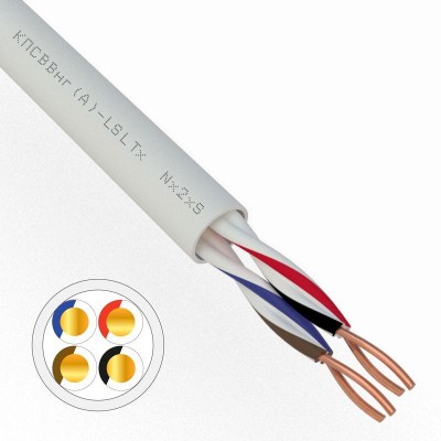 Кабель КПСВВнг(А)-LSLTx 2х2х0.5 (м) Rexant 01-4875