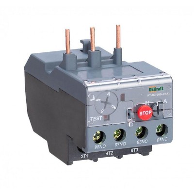 Реле тепловое 1.6А-2.5А для контакторов 09-25А DEKraft 23161DEK Реле тепловое 1.6А-2.5А для контакторов 09-25А DEKraft 23161DEK