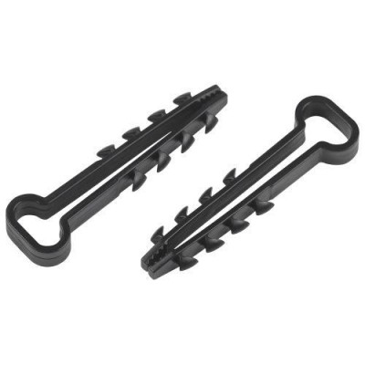 Дюбель-хомут 5-10мм для плоского кабеля NO-224-555 черн. (уп.100шт) Эра Б0066302