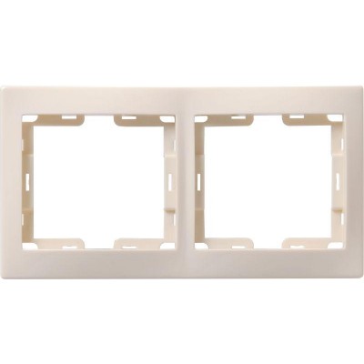 Рамка 2-м КВАРТА РГ-4-ККм горизонт. крем. IEK EMK20-K33-DM Рамка 2-м КВАРТА РГ-4-ККм горизонт. крем. IEK EMK20-K33-DM