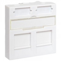 Вставка розеточная 45х45мм формат Mosaic на 2 модуля Keystone защ. шторки с маркерами бел. TERACOM PRO EKF TRP-INS-MOS-2M2P-WH Вставка розеточная 45х45мм формат Mosaic на 2 модуля Keystone защ. шторки с маркерами бел. TERACOM PRO EKF TRP-INS-MOS-2M2P-WH