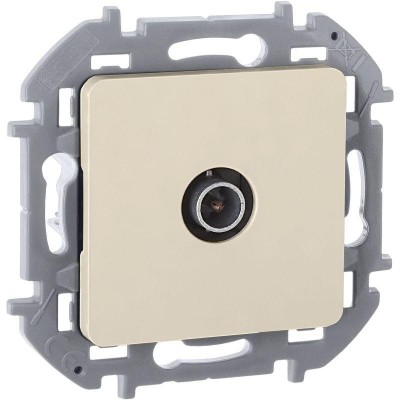 Розетка телевизионная TV Inspiria 2дБ 0-2400мГц с топологией "звезда" механизм сл. кость IEK 673851 Розетка телевизионная TV Inspiria 2дБ 0-2400мГц с топологией "звезда" механизм сл. кость IEK 673851