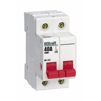 Выключатель-разъединитель 2п 40А ВН-102 DEKraft 17024DEK Выключатель-разъединитель 2п 40А ВН-102 DEKraft 17024DEK