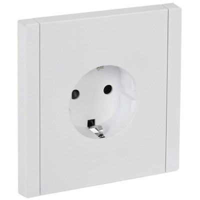 Розетка СП FORTE&PIANO FP213 16А с заземл. защ. шторки безвинт. крепл. бел. IEK FP-R14-16-1-K01