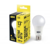 Лампа светодиодная A60 13Вт грушевидная 230В 3000К E27 IEK LLE-A60-13-230-30-E27