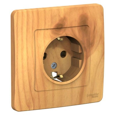 Розетка 1-м СП Blanca 16А IP20 250В с заземл. без защ. шторок ясень SE BLNRS001015 Розетка 1-м СП Blanca 16А IP20 250В с заземл. без защ. шторок ясень SE BLNRS001015