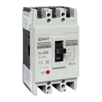 Выключатель автоматический 3п 63/25А 25кА ВА-99М PROxima EKF mccb99-63-25m