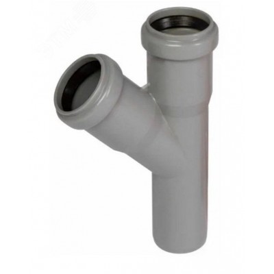 Тройник 32 45 град, канализационный