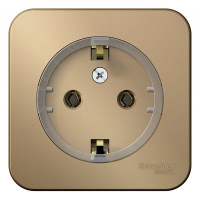 Розетка 1-м ОП Blanca 16А IP20 250В с заземл. без защ. шторок с изолир. пластиной (компакт) титан SE BLNRA110114 Розетка 1-м ОП Blanca 16А IP20 250В с заземл. без защ. шторок с изолир. пластиной (компакт) титан SE BLNRA110114