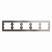 Рамка 5-м Glossa горизонт. платина SE GSL001205 Рамка 5-м Glossa горизонт. платина SE GSL001205