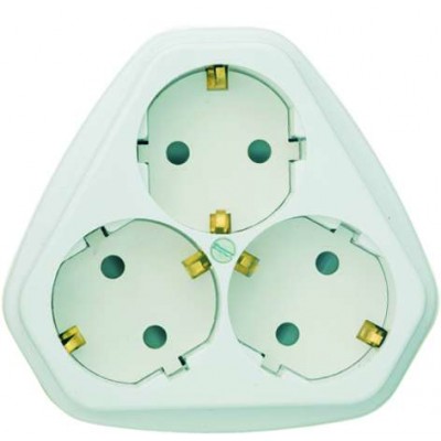 Розетка 3-м СП РС10/16-503 16А IP20 с заземл. защ. шторки бел. Кунцево 5930 Розетка 3-м СП РС10/16-503 16А IP20 с заземл. защ. шторки бел. Кунцево 5930