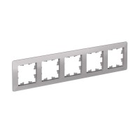 Рамка 5-м AtlasDesign Air алюм./дым. черн. SE ATN220305