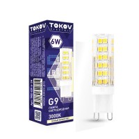 Лампа светодиодная 6Вт Capsule 3000К G9 220-240В TOKOV ELECTRIC TKE-G9-6-3K Лампа светодиодная 6Вт Capsule 3000К G9 220-240В TOKOV ELECTRIC TKE-G9-6-3K