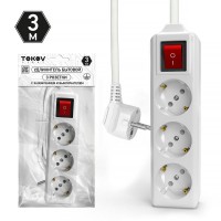 Удлинитель 3х3м с заземл. с выкл. 10А 3х1.5 TOKOV LIGHT TKL-C01-BU3-3-1.5-ZV Удлинитель 3х3м с заземл. с выкл. 10А 3х1.5 TOKOV LIGHT TKL-C01-BU3-3-1.5-ZV