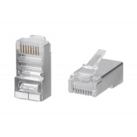 Коннектор RJ45(8P8C) кат.5E экранир. универс. (уп.100шт) TOKOV ELECTRIC TKE-CN-5E24-STP