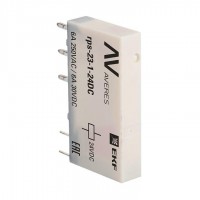 Реле промежуточное РП slim 23/1 6А 24В DC AVERES EKF rps-23-1-24DC Реле промежуточное РП slim 23/1 6А 24В DC AVERES EKF rps-23-1-24DC
