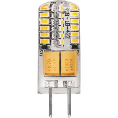 Лампа светодиодная LED 3вт 12в G4 теплый капсульная