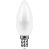 Лампа светодиодная LED 11вт Е14 белый матовая свеча FILAMENT