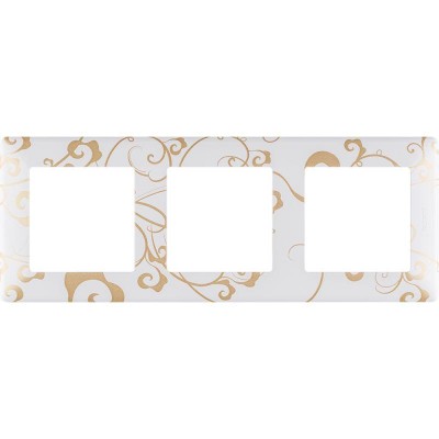 Рамка 3-м Valena Life универсальная ампир бел. Leg 754103 Рамка 3-м Valena Life универсальная ампир бел. Leg 754103