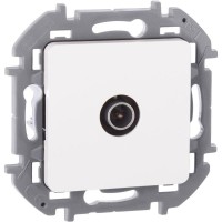 Розетка телевизионная TV Inspiria 2дБ 0-2400мГц с топологией "звезда" механизм бел. IEK 673850