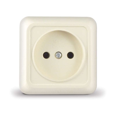 Розетка 1-м ОП Олимп 16А IP20 без заземл. сл. кость UNIVersal Б-О0022 Розетка 1-м ОП Олимп 16А IP20 без заземл. сл. кость UNIVersal Б-О0022