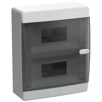 Корпус ЩРН-П-18 UNION Compact IP41 черн. прозр. дверь пластик. IEK UIC-KP12-N-18-41-K01