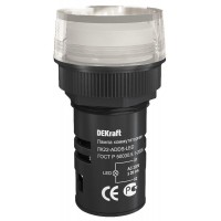 Лампа коммутационная ADDS ЛК-22 d22мм 220В бел. LED DEKraft 25001DEK Лампа коммутационная ADDS ЛК-22 d22мм 220В бел. LED DEKraft 25001DEK