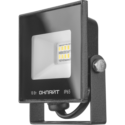 Прожектор светодиодный 71 688 OFL-10-6K-BL-IP65-LED 10Вт 6000К IP65 800лм черн. ОНЛАЙТ 71688