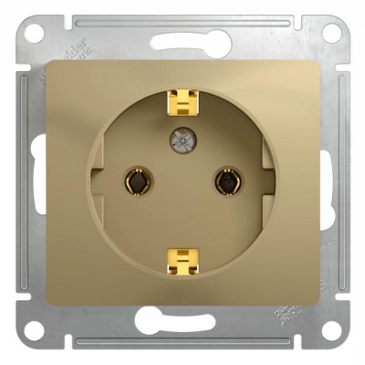 Розетка 1-м СП Glossa 16А IP20 с заземл. механизм титан SE GSL000443 Розетка 1-м СП Glossa 16А IP20 с заземл. механизм титан SE GSL000443