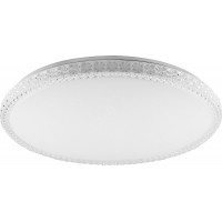 Светильник светодиодный ДБО-36w круглый матовый с эффектом Звездного неба регулировкой цветовой температуры 3000-6500К светового потока max 2900Лм и режима освещенности с пультом управления и таймером выключения