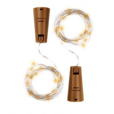 Гирлянда "Пробки" DC-G04-20YS2 20 LED 3х(LR44/LR1154/AG13/G13) в компл. желт. (уп.2шт) ФАZА 5059672