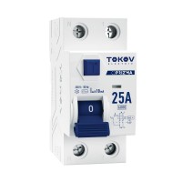 Выключатель дифференциального тока (УЗО) 2п (1P+N) 25А 10мА тип AC 6кА PRIZMA TOKOV Electric TKE-PZ60-RCDM-2-25-10-AC Выключатель дифференциального тока (УЗО) 2п (1P+N) 25А 10мА тип AC 6кА PRIZMA TOKOV Electric TKE-PZ60-RCDM-2-25-10-AC