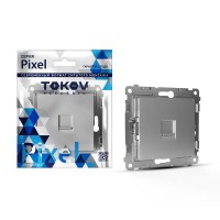 Розетка компьютерная 1-м СП Pixel RJ45 кат.5E механизм алюм. TOKOV ELECTRIC TKE-PX-RC1-C03 Розетка компьютерная 1-м СП Pixel RJ45 кат.5E механизм алюм. TOKOV ELECTRIC TKE-PX-RC1-C03