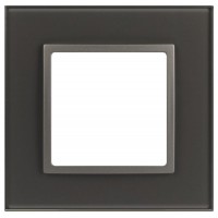 Рамка 1-м Elegance 14-5101-16 для розеток и выключателей стекло титан Эра Б0065833 Рамка 1-м Elegance 14-5101-16 для розеток и выключателей стекло титан Эра Б0065833
