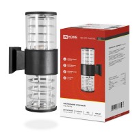 Светильник НБУ ART-2хA60-BL E27 IP65 230В уличный настен. двусторон. под лампу 2хA60 алюм. черн. IN HOME 4690612037776