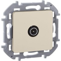 Розетка телевизионная проходная TV Inspiria 14дБ 5-862мГц механизм сл. кость IEK 673861