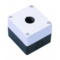 Пост кнопочный 1-м КП-101 d22мм с кабел. вводом для устройств сигнализации и управления пластик. бел. DEKraft 25501DEK