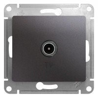 Розетка телевизионная TV Glossa коннектор механизм графит SE GSL001393 Розетка телевизионная TV Glossa коннектор механизм графит SE GSL001393