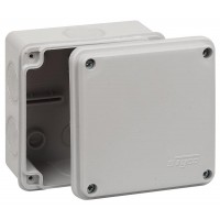 Коробка распределительная ОП 100х100х50мм двухкомпонентн. 7 вводов IP66 сер. Ruvinil 67250