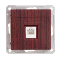 Розетка телефонная 1-м СП W59 RJ11 механизм мореный дуб SchE RSI-152T-9-86 Розетка телефонная 1-м СП W59 RJ11 механизм мореный дуб SchE RSI-152T-9-86