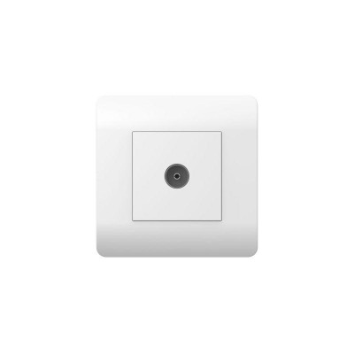 Розетка телевизионная одиночная TV NEW3-E коннектор бел. CHINT 431537 Розетка телевизионная одиночная TV NEW3-E коннектор бел. CHINT 431537