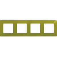 Рамка 4-м Etika зел. папоротник IEK 672544