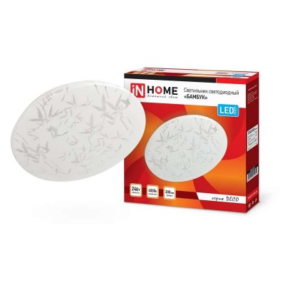 Светильник светодиодный DECO БАМБУК 24Вт 4000К 2160лм 230В 330х55мм IN HOME 4690612021911