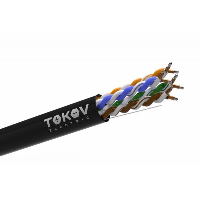 Кабель витая пара U/UTP 4х2х24 AWG кат.5E ССA PE TOKOV Light (м) TOKOV ELECTRIC TKL-C06-U42CCA-5E-305-OD Кабель витая пара U/UTP 4х2х24 AWG кат.5E ССA PE TOKOV Light (м) TOKOV ELECTRIC TKL-C06-U42CCA-5E-305-OD