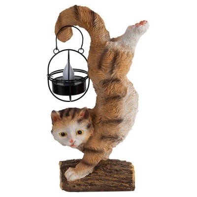 Светильник садовый ERASF22-01 "Кот Акробат" 37см уличный на солнечн. батареях Эра Б0053352